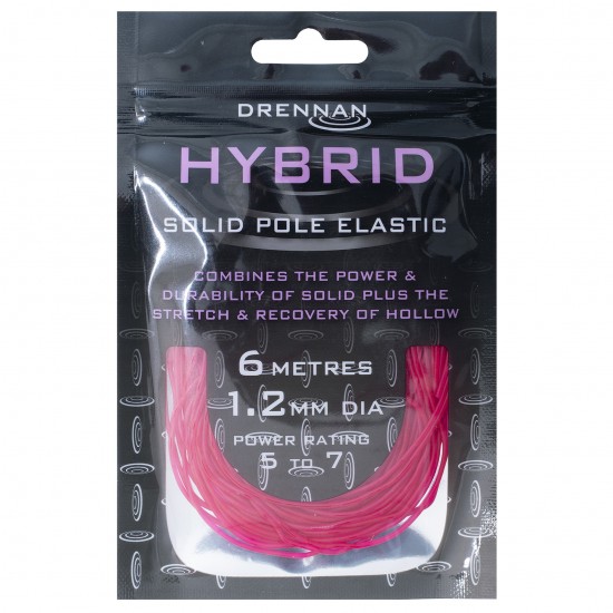 Elastic Rubeziana Drennan - Hybrid Elastic 1.2mm Pink 6m Elastic Rubeziana Drennan - Hybrid Elastic 1.2mm Pink 6m